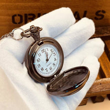 Load image into Gallery viewer, WoodWristCo - Lone Wolf's Timepiece: Pocket Watch of Strength