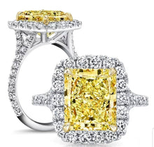Load image into Gallery viewer, Diamond Veneer Travel Jewelry - 5CT Radiant Cushion Diamond Veneer Cubic Zirconia Ring. 800R066: 7 / Clear