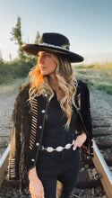 Load image into Gallery viewer, American Hat Makers - Wool Felt Teardrop Curled Brim Hat- Style Lounge: Black / LG