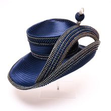 Load image into Gallery viewer, KaKyCo - AJ786Y Extended Off Face Mad Hatter Edges Coved Rhinestone: White