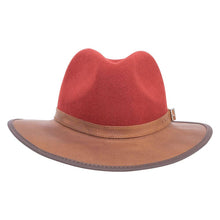 Load image into Gallery viewer, American Hat Makers - Wool Felt Leather Outdoor Fedora Style - Summit: Saddle / LG