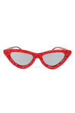 Load image into Gallery viewer, Ole - Handmade Rhinestone Sunglasses G0243: White