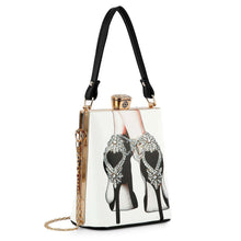 Load image into Gallery viewer, Handbag Express - Retro High Heels Petite Hand Tote: Multi