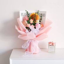 Load image into Gallery viewer, Toy Island - Handmade Crochet Flower Bouquet - 12 Beautiful Asssorment
