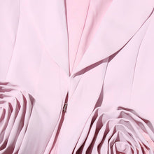 Load image into Gallery viewer, Productseeker - SET107 Rose Blazer & Pleated Skirt Set: Pink / English / L