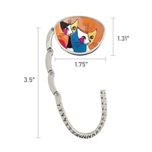 Load image into Gallery viewer, Wrapables.com - Wrapables Stylish Foldable Purse Hook Hanger: Black Cat