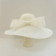 Load image into Gallery viewer, KaKyCo - 122008 Large Simple Ribbon Sytle Sinamay Bow Hat: FUCHSIA