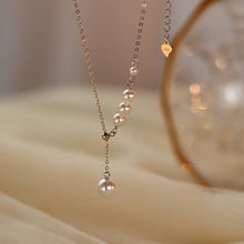 Load image into Gallery viewer, Perimade & Co. LLC - Simple Elegant Pearl Pendant Necklace in 925 Sterling Silver: Silver