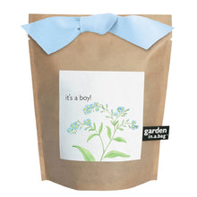 Load image into Gallery viewer, Potting Shed Creations, Ltd. - Garden in a Bag | It's a Boy | Baby Shower idea