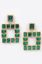 Load image into Gallery viewer, 3AM BY H&D ACCESSORIES - Rhinestone Square Earring: Yellow