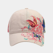 Load image into Gallery viewer, ACCITY - Butterfly Embroidery Baseball Cap, Women’s Sun Hat_CWAH1648: White / (OS) 2