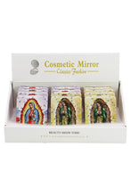 Load image into Gallery viewer, Cap Zone - Guadalupe Glitter Compact Makeup Mirror: ASSORTED / ONE SIZE