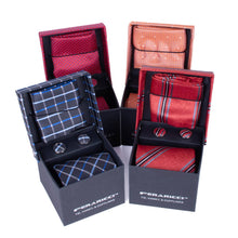 Load image into Gallery viewer, Selini New York - 24pc Boxed Men Tie & Hanky, Cufflink -PWFBGB-FW