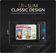 Load image into Gallery viewer, Claasico - Money Clip Leather Wallet For Men: California Dessert
