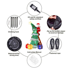 Load image into Gallery viewer, Presence - 7-FT Christmas Inflatable: Santa Climbing with Tree