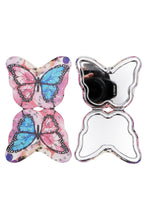 Load image into Gallery viewer, Cap Zone - Butterfly Floral Compact Cosmetic Mirror - 12 pcs