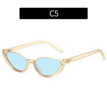 Load image into Gallery viewer, ACCITY - NEW HALF-FRAME CAT-EYE STREET STYLE SUNGLASSES_CWASG0386: White / (OS) 2