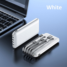 Load image into Gallery viewer, Mila Wholesale - 10,000 mAh Powerbanks with 3-in-1 Charging Cables: Black