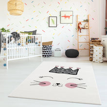 Load image into Gallery viewer, Abani Rugs - Abani Play KID120A Contemporary Pink and Yellow Kitten Rug: 4' x 6'