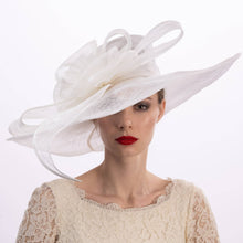 Load image into Gallery viewer, KaKyCo - Large Wrapped Abstract Bow Sinamay Hat | 116033: Lilac