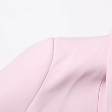 Load image into Gallery viewer, Productseeker - SET107 Rose Blazer & Pleated Skirt Set: Pink / English / L