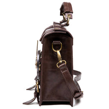 Load image into Gallery viewer, ACCITY - RETRO CLOCK DECORATIVE PUNK SHOULDER BAG_CWAB0629: COFFEE / (OS) 1