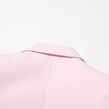 Load image into Gallery viewer, Productseeker - SET107 Rose Blazer & Pleated Skirt Set: Pink / English / L