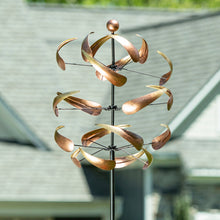 Load image into Gallery viewer, Evergreen Enterprises - Ombre Copper Swirl Wind Spinner 83"H