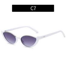 Load image into Gallery viewer, ACCITY - NEW HALF-FRAME CAT-EYE STREET STYLE SUNGLASSES_CWASG0386: White / (OS) 2