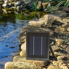 Load image into Gallery viewer, Sunnydaze Decor - 65 GPH Solar Pump and Panel with Battery Pack - 47 in Lift