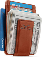 Load image into Gallery viewer, Claasico - Money Clip Leather Wallet For Men: California Dessert