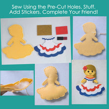 Load image into Gallery viewer, Teni & Tayo Creations - Sew Stuffed Dolls From Around the World - Kid's Sewing Kit