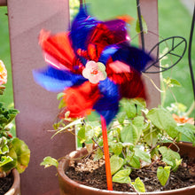 Load image into Gallery viewer, In the Breeze, LLC. - Patriotic Mylar Pinwheels - 8 PC