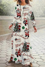 Load image into Gallery viewer, NINEXIS - CWDMD01222_ROUND NECK LONG SLEEVE CHRISTMAS LONG DRESS: BLACK / (M) 1