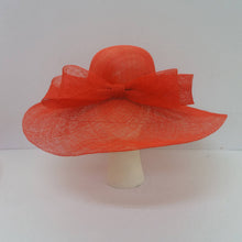 Load image into Gallery viewer, KaKyCo - 122008 Large Simple Ribbon Sytle Sinamay Bow Hat: FUCHSIA