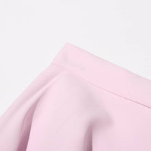Load image into Gallery viewer, Productseeker - SET107 Rose Blazer & Pleated Skirt Set: Pink / English / L