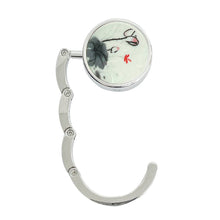 Load image into Gallery viewer, Wrapables.com - Wrapables Scenic Purse Hook Hanger, Foldable Handbag Table H: Shimmery Butterfly