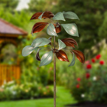 Load image into Gallery viewer, Evergreen Enterprises - VivaStyle Wind Spinner, Verdigris & Copper Leaf, 96"H