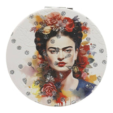 Load image into Gallery viewer, TAPA fashion - Frida Kahlo Glitter Circular Compact Makeup Mirror JM6423-29 (12PC): ASSORTED