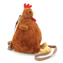 Load image into Gallery viewer, COMECO INC - BROWN FURRY HEN CROSS BODY BAG