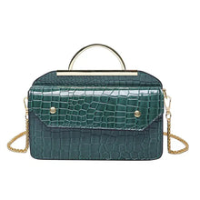 Load image into Gallery viewer, BAGS-2-SLAY - FAUX CROCODILE PURSE: GREEN