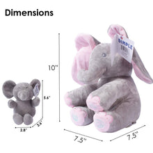 Load image into Gallery viewer, Dimple - Kaia Singing Peek-A-Boo Elephant & Soft Plush Baby Elephant