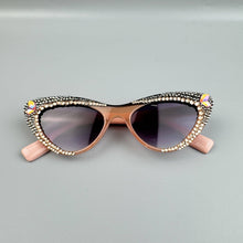 Load image into Gallery viewer, Ole - Handmade Rhinestone Cat Eye Sunglasses