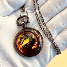 Load image into Gallery viewer, WoodWristCo - Dragon's Legacy: Pocket Watch of Power