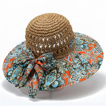 Load image into Gallery viewer, ACCITY - BOHEMIAN STYLE BEACH SUN HAT_CWAH1452: Orange / (OS) 1