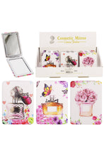Load image into Gallery viewer, Cap Zone - Perfumes Floral Makeup Mirror - 12 Pcs: ASSORTED / ONE SIZE