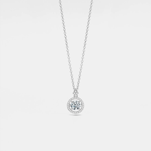 Load image into Gallery viewer, Perimade & Co. LLC - Dancing Moissanite Charm Necklace in 925 Sterling Silver: 0.8 ct