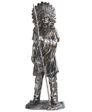 Load image into Gallery viewer, MLC HOME - 19.75"H Indian Chief Spear Native American Figurine Gifts