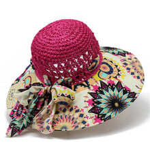 Load image into Gallery viewer, ACCITY - BOHEMIAN STYLE BEACH SUN HAT_CWAH1452: Orange / (OS) 1