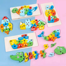 Load image into Gallery viewer, JSBlueRidge Toys - Montessori Jigsaw Wooden Puzzles Kids Toy- Assorted